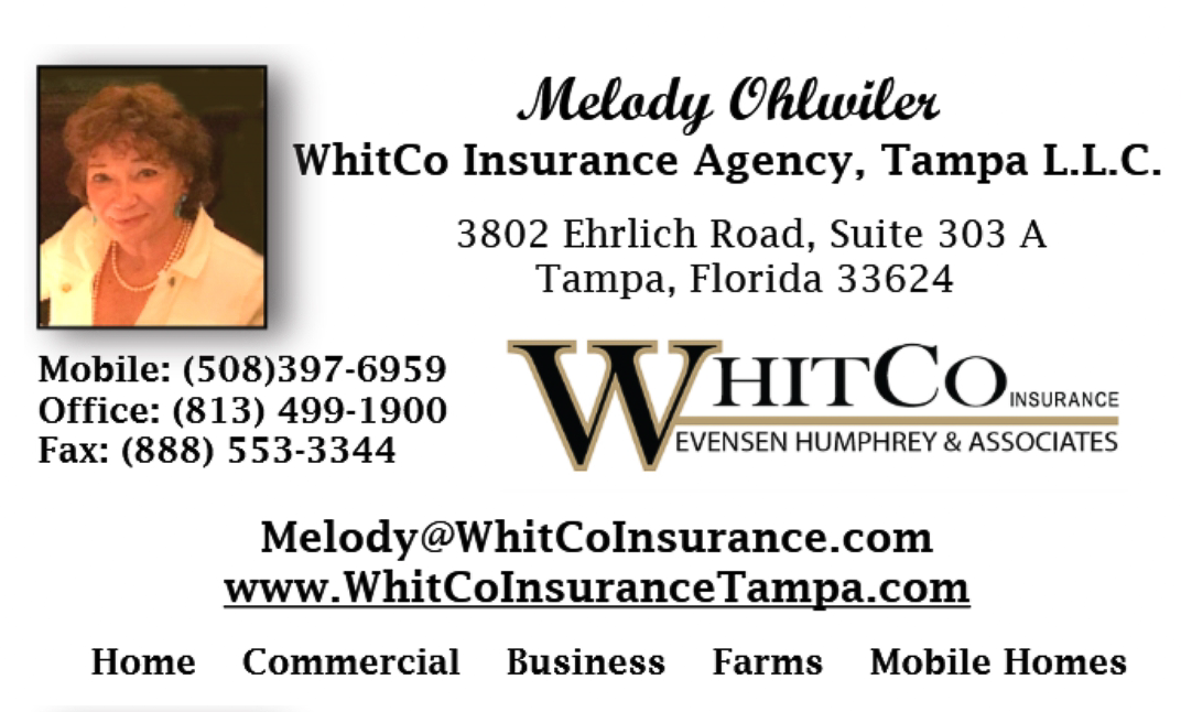 Call Melody for all your insurance needs!